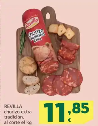 HiperDino REVILLA chorizo extra tradición, oferta