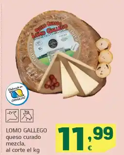 HiperDino LOMO GALLEGO queso curado mezcla, oferta