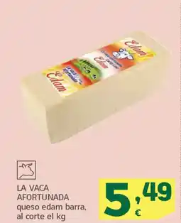 HiperDino LA VACA AFORTUNADA queso edam barra oferta