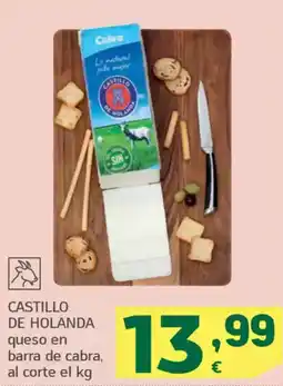 HiperDino CASTILLO DE HOLANDA queso en barra de cabra oferta