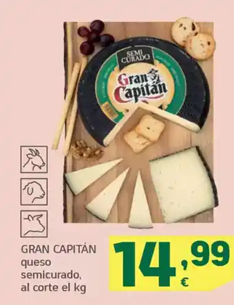 HiperDino GRAN CAPITÁN queso semicurado oferta