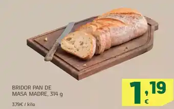 HiperDino Bridor pan de masa madre oferta