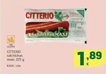 HiperDino CITTERIO salchichas maxi oferta