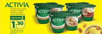 HiperDino ACTIVIA avena-nueces, cereales o cereales- manzana-nueces- canela oferta