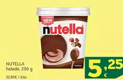 HiperDino NUTELLA helado oferta