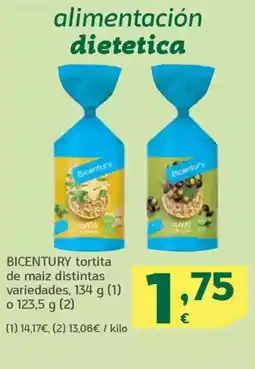 HiperDino BICENTURY tortita de maiz distintas variedades oferta