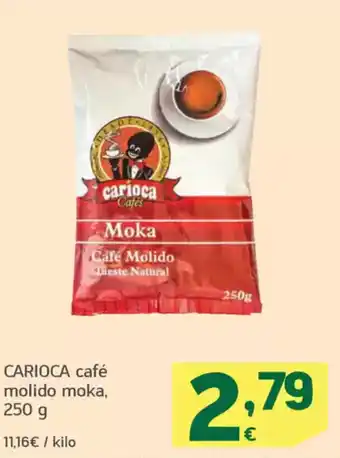 HiperDino CARIOCA café molido moka oferta