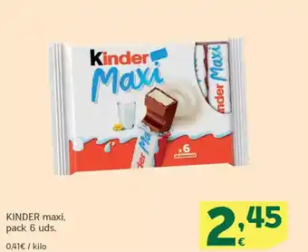 HiperDino KINDER maxi oferta