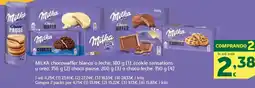 HiperDino MILKA chocowaffer blanco o leche cookie sensations u oreo choco pause, o choco-leche oferta