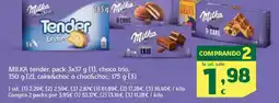 HiperDino MILKA tender, pack choco trio cake&choc o choc&choc oferta