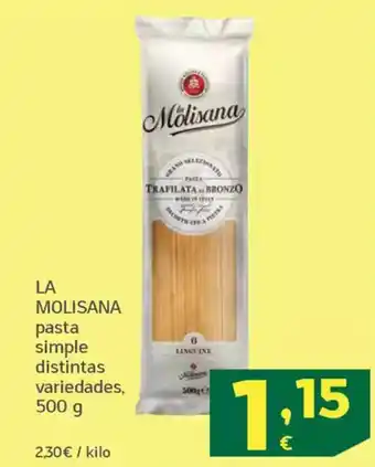 HiperDino LA MOLISANA pasta simple distintas oferta