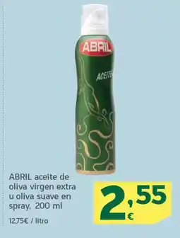 HiperDino ABRIL aceite de oliva virgen extra u oliva suave en spray oferta