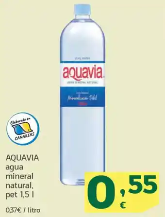 HiperDino AQUAVIA agua mineral natural oferta