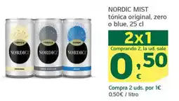 HiperDino NORDIC MIST tónica original, zero o blue oferta