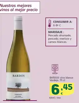 HiperDino BARDOS vino blanco Verdejo oferta