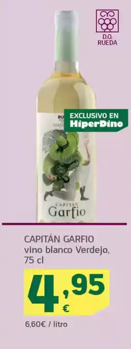 HiperDino CAPITÁN GARFIO vino blanco Verdejo oferta