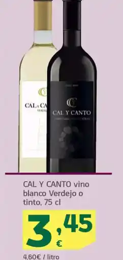 HiperDino CAL Y CANTO vino blanco Verdejo o tinto oferta