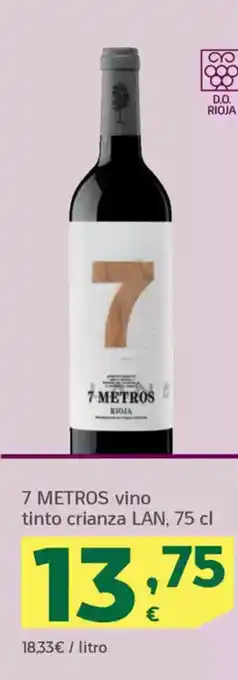 HiperDino 7 METROS vino tinto crianza LAN oferta