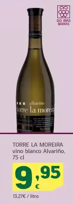 HiperDino TORRE LA MOREIRA vino blanco Alvariño oferta