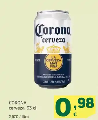 HiperDino CORONA cerveza oferta