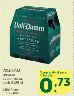 HiperDino VOLL-DAM cerveza doble malta oferta