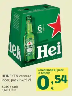 HiperDino HEINEKEN cerveza lager oferta