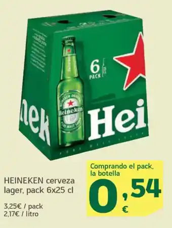 HiperDino HEINEKEN cerveza lager oferta