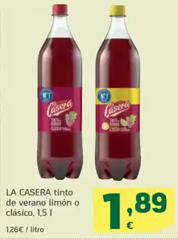 HiperDino LA CASERA tinto de verano limón o clásico oferta