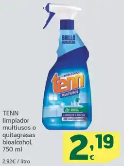 HiperDino TENN limpiador multiusos o quitagrasas bioalcohol oferta