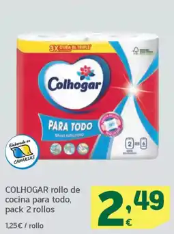 HiperDino COLHOGAR rollo de cocina para todo, pack 2 rollos oferta