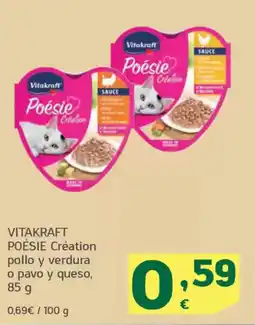 HiperDino VITAKRAFT POÉSIE Création pollo y verdura o pavo y queso oferta