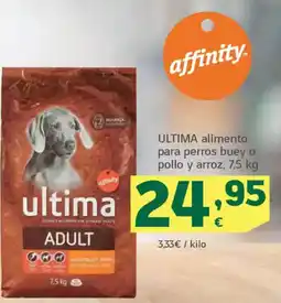 HiperDino ULTIMA alimento para perros buey o pollo y arroz oferta