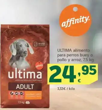 HiperDino ULTIMA alimento para perros buey o pollo y arroz oferta