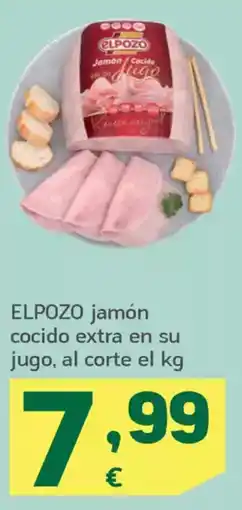 HiperDino ELPOZO jamón cocido extra en su jugo oferta