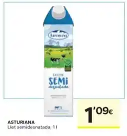 Caprabo ASTURIANA Llet semidesnatada oferta