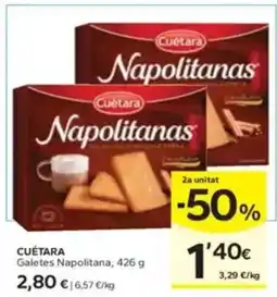 Caprabo CUÉTARA Galetes Napolitana oferta