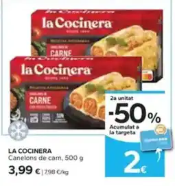 Caprabo LA COCINERA Canelons de carn oferta