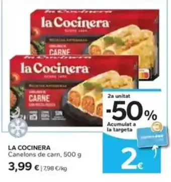 Caprabo LA COCINERA Canelons de carn oferta