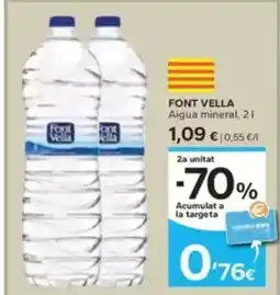 Caprabo FONT VELLA Aigua mineral oferta