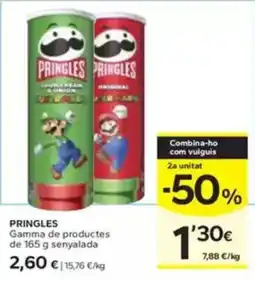 Caprabo PRINGLES Gamma de productes de senyalada oferta