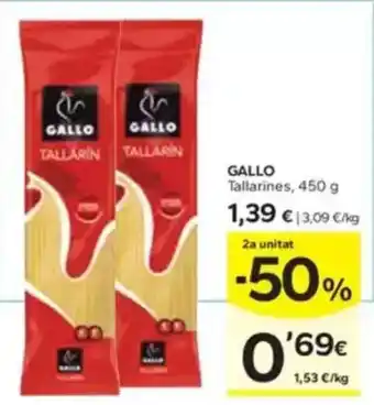 Caprabo GALLO Tallarines oferta