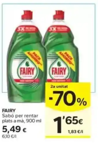 Caprabo FAIRY Sabó per rentar plats a mà oferta