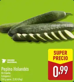 ALDI Pepino Holandés oferta