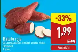 ALDI Batata roja oferta