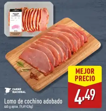 ALDI Lomo de cochino adobado oferta