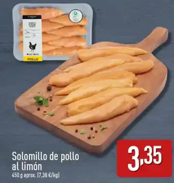 ALDI Solomillo de pollo al limón oferta