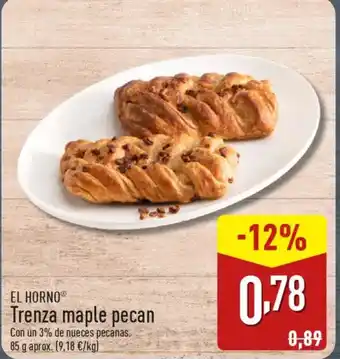 ALDI EL HORNO® Trenza maple pecan oferta