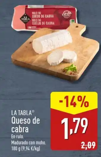 ALDI LA TABLAⓇ Queso de cabra oferta