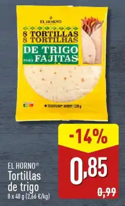 ALDI EL HORNO® Tortillas de trigo oferta