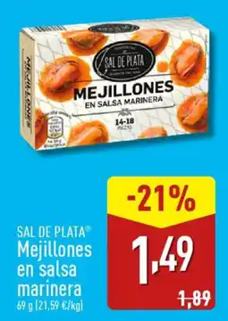 ALDI SAL DE PLATAⓇ Mejillones en salsa marinera oferta